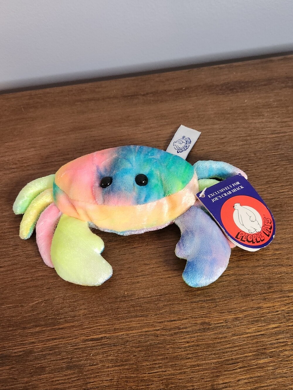 NWT Joe's Crab Shack Beanoe Plush Tie Dye Bean Bag Toy People Pals